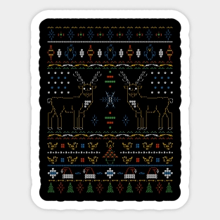 Happy Ascii Holidays Sticker